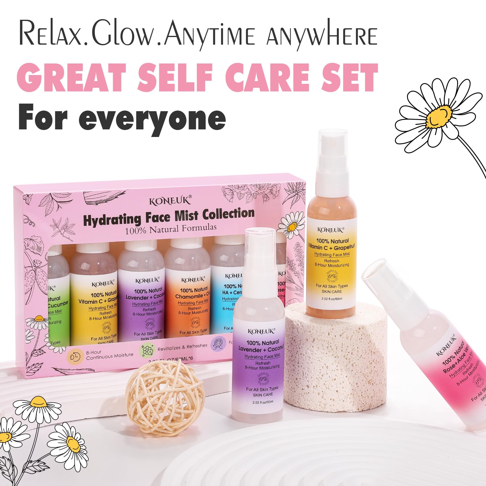 KONEUK brume visage camomille et calendula : soin calmant léger