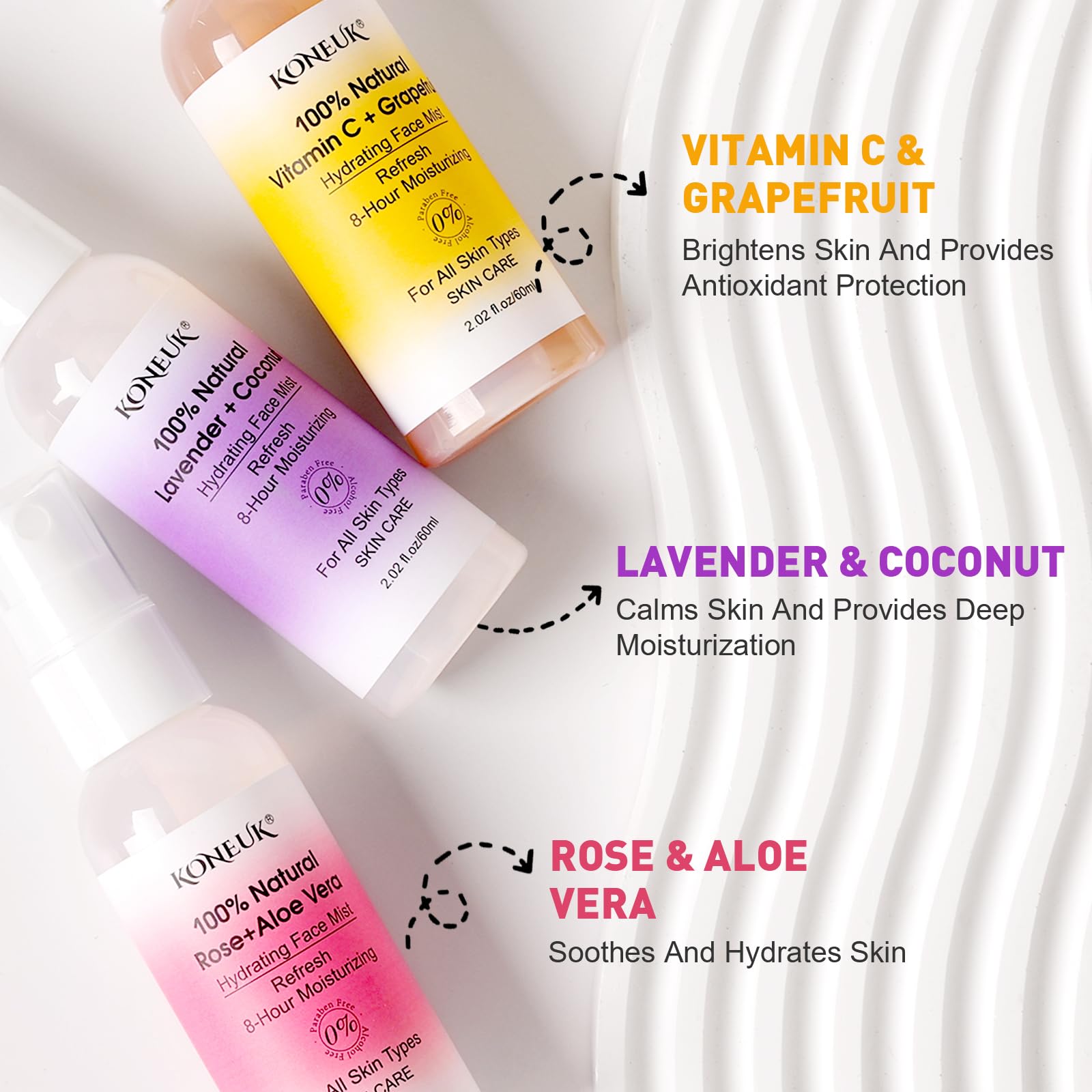 KONEUK brume visage lavande et coco : moment de détente aromatique