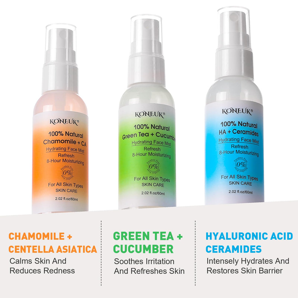 KONEUK brume visage thé vert et concombre : fraîcheur purifiante