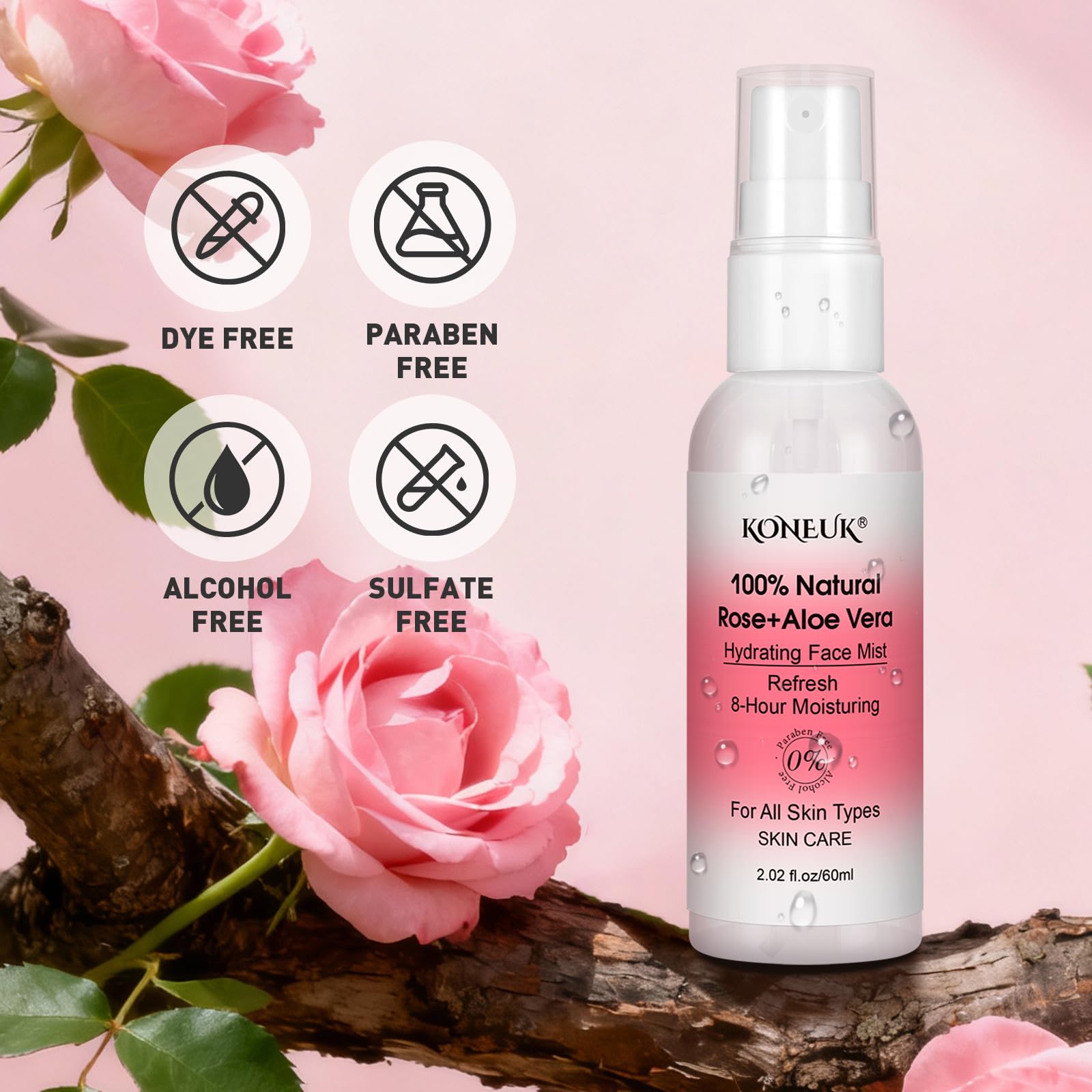 KONEUK brume visage vitamine C et pamplemousse : éclat rafraîchissant