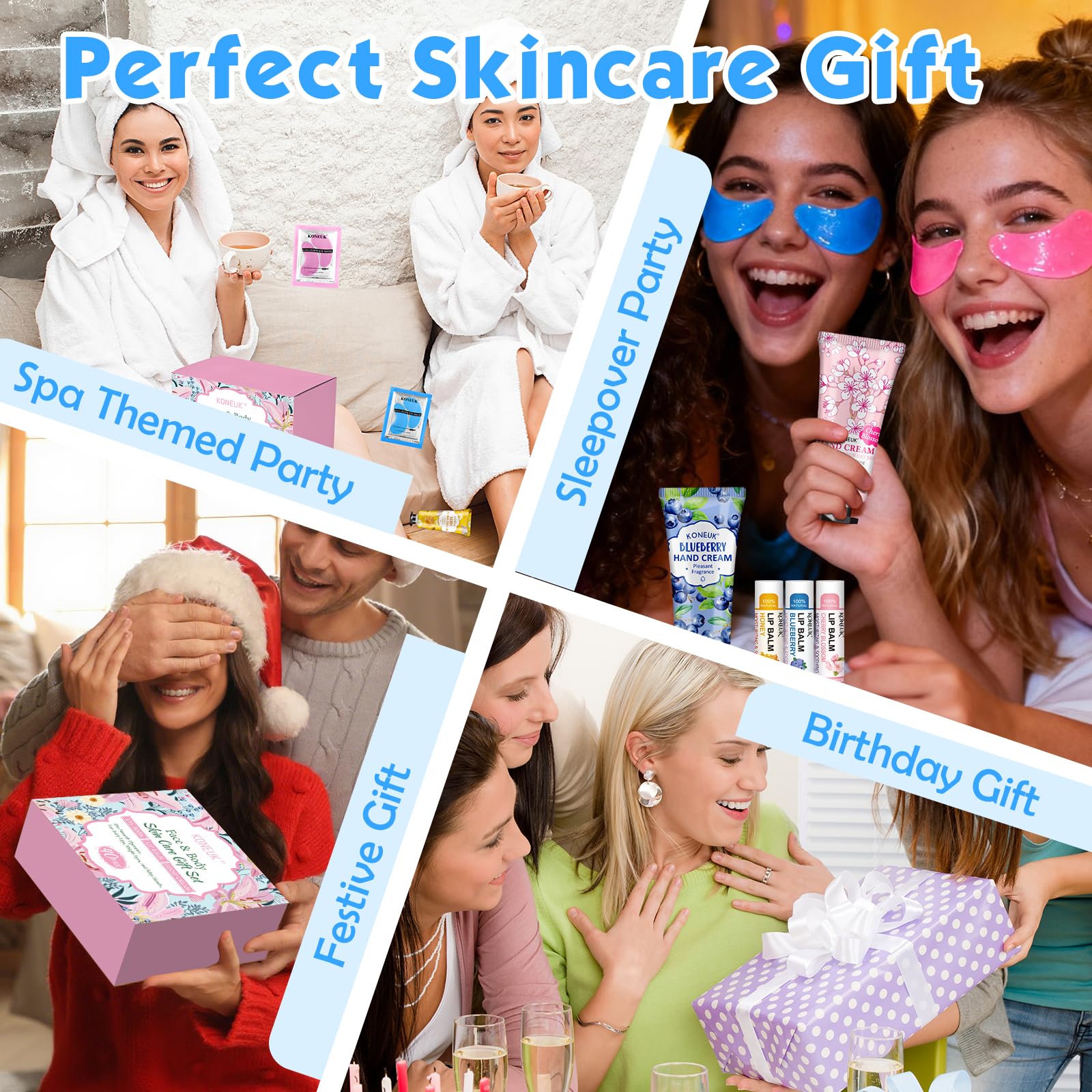 Coffret spa KONEUK: ensemble prêt à offrir pour des occasions spéciales