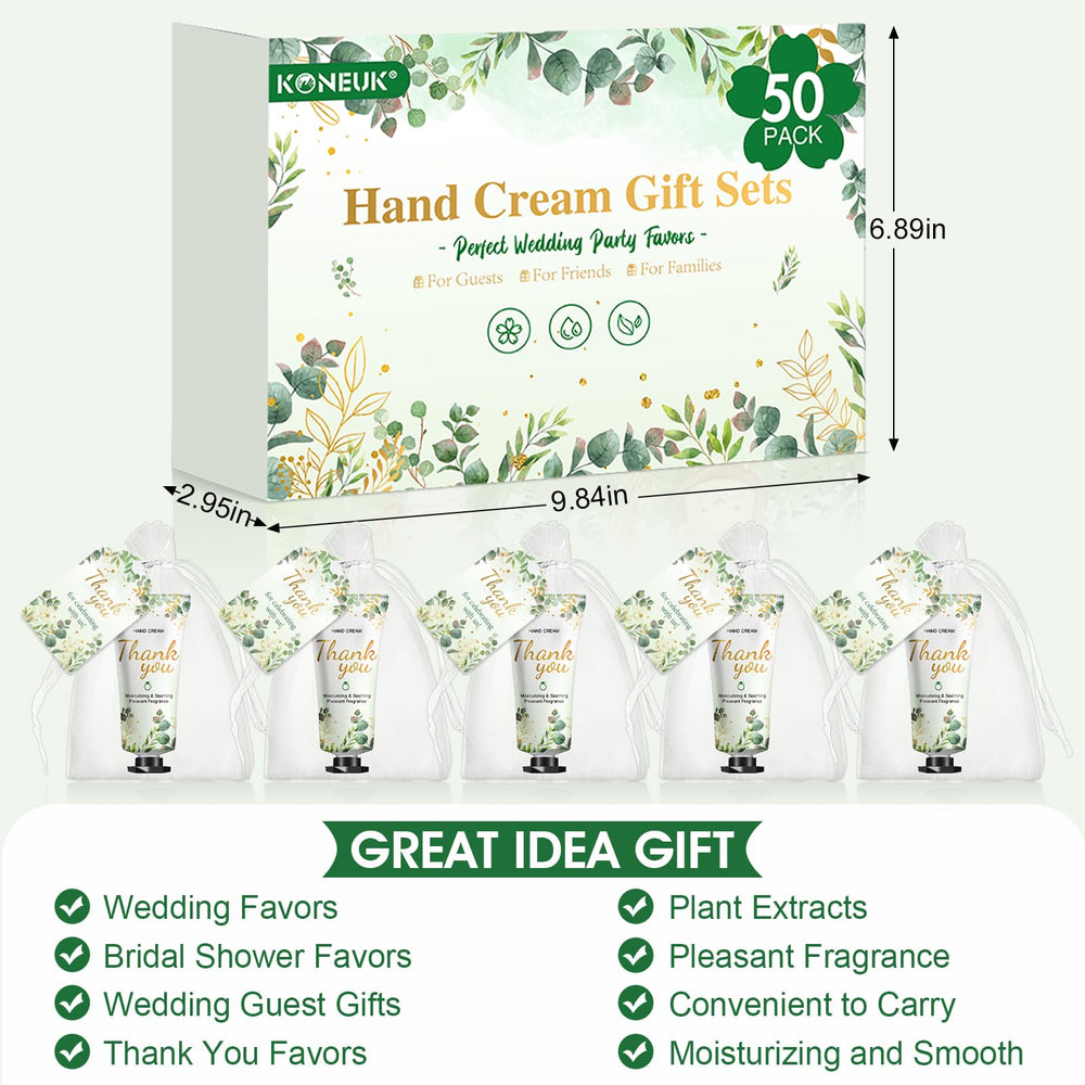 Flacons de crème mains KONEUK, format portable idéal pour sac à main.