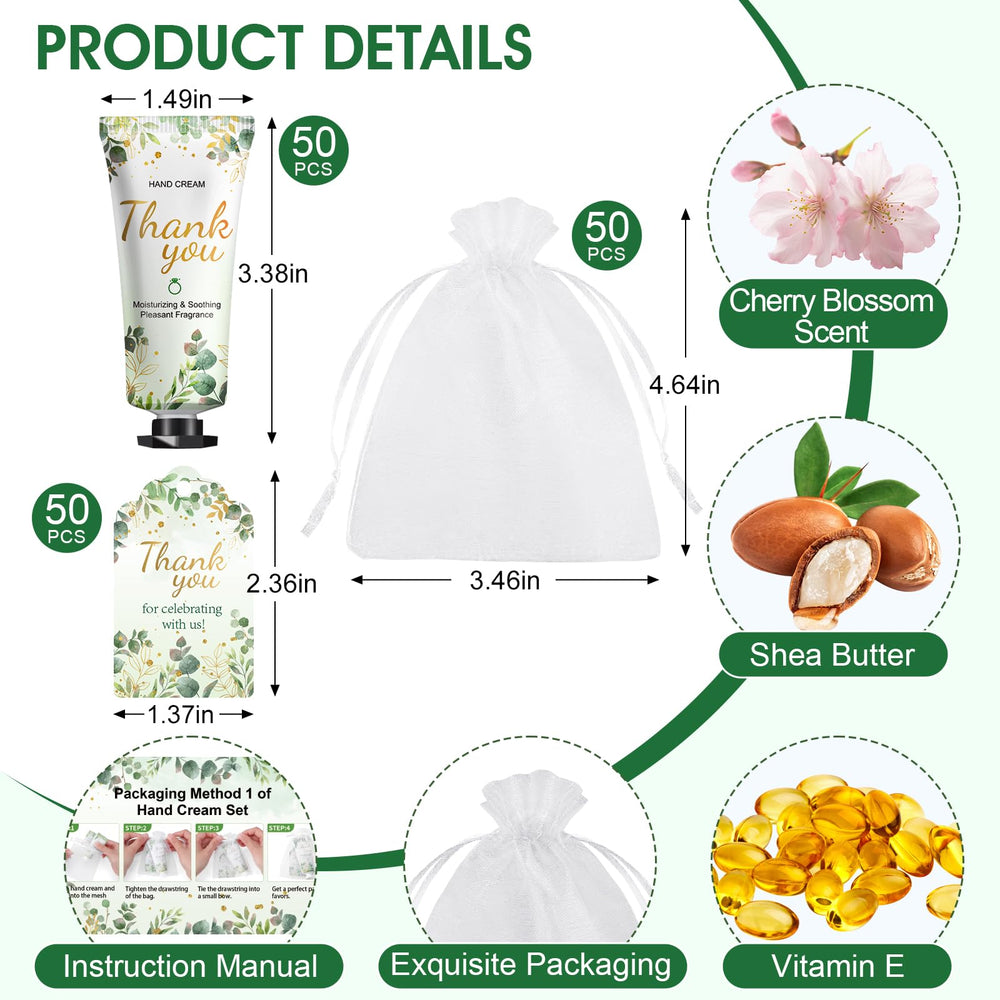 Sachets organza translucides KONEUK, ajout chic pour offrir des crèmes mains.
