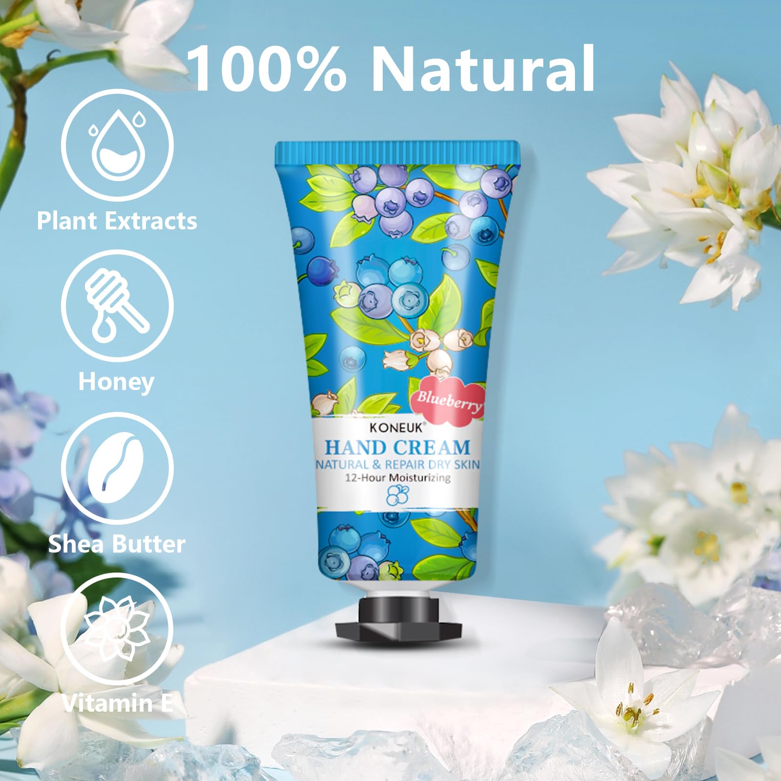 KONEUK crème mains rose — soin doux et hydratation longue durée.