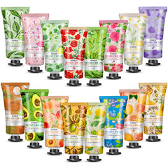 KONEUK ensemble de 16 crèmes mains — coffret parfumé et hydratant en format voyage.