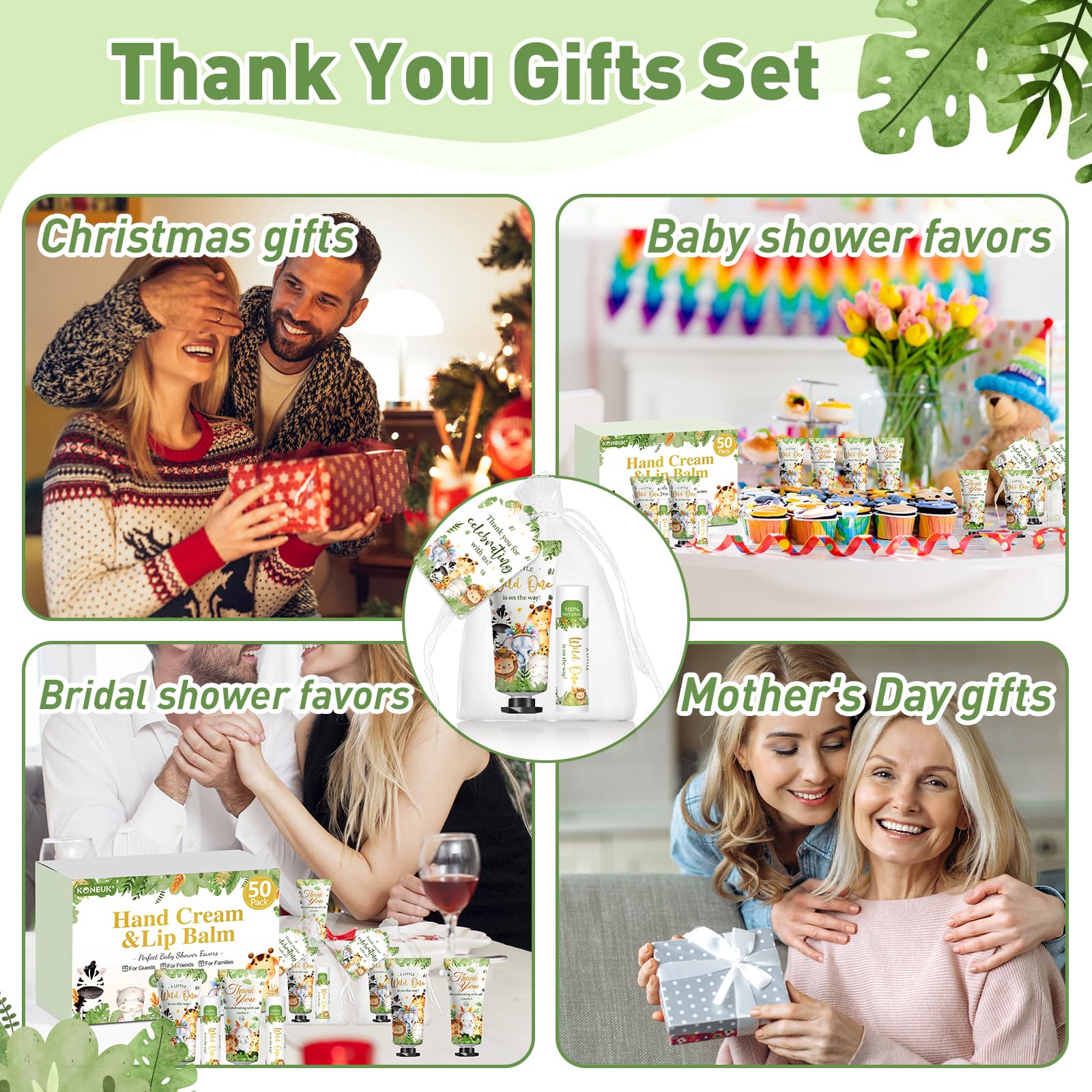 KONEUK ensemble faveurs bebe, cadeau pratique et mignon