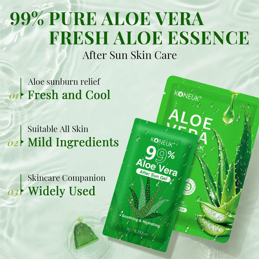 Apres soleil, gel Aloe Vera KONEUK pour apaiser et hydrater
