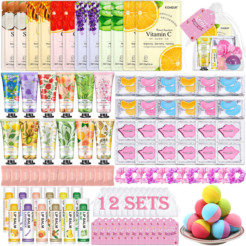 KONEUK kit spa fête: masques visage hydratants pour peau nourrie