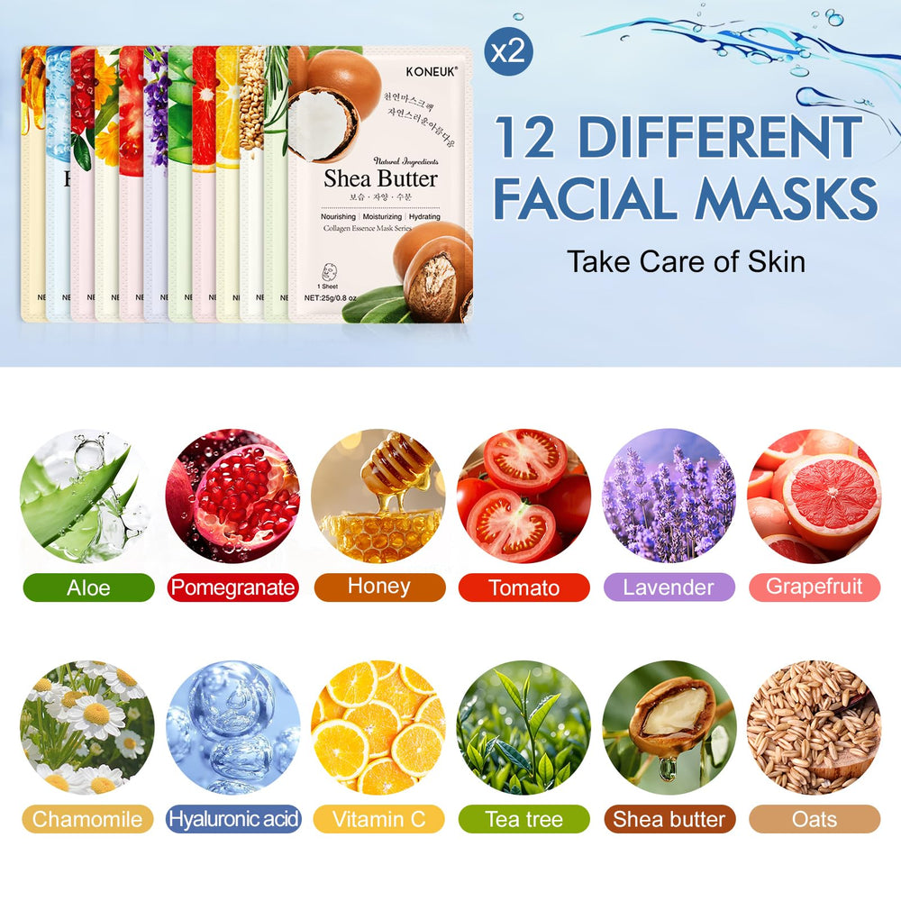Masque aloé KONEUK – hydratation douce et apaisement cutané.
