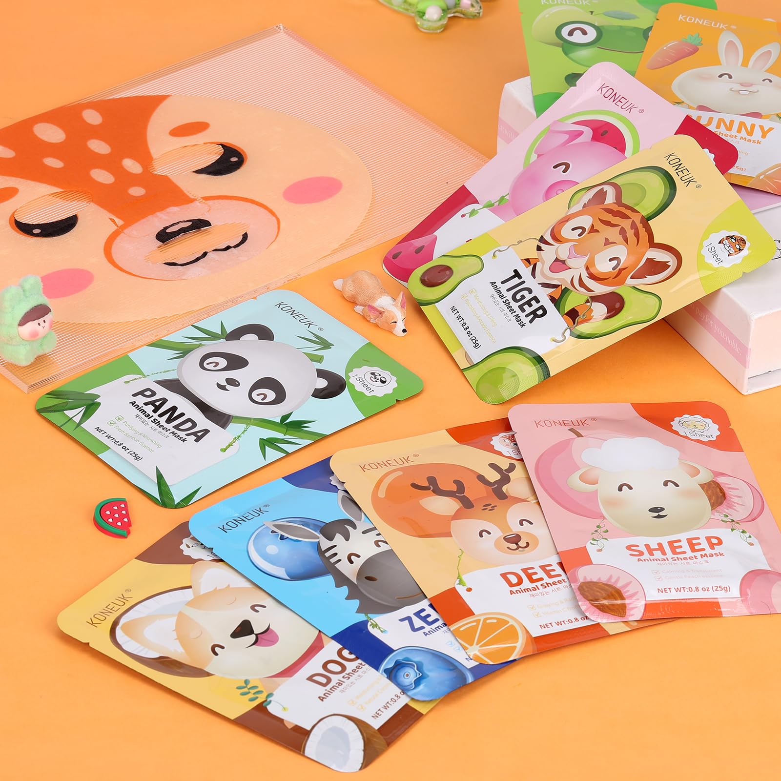 Masque KONEUK zebre: design captivant et soin hydratant pour enfants.