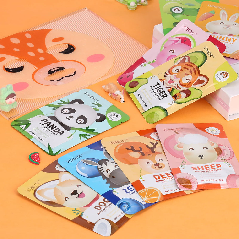 Masque KONEUK zebre: design captivant et soin hydratant pour enfants.