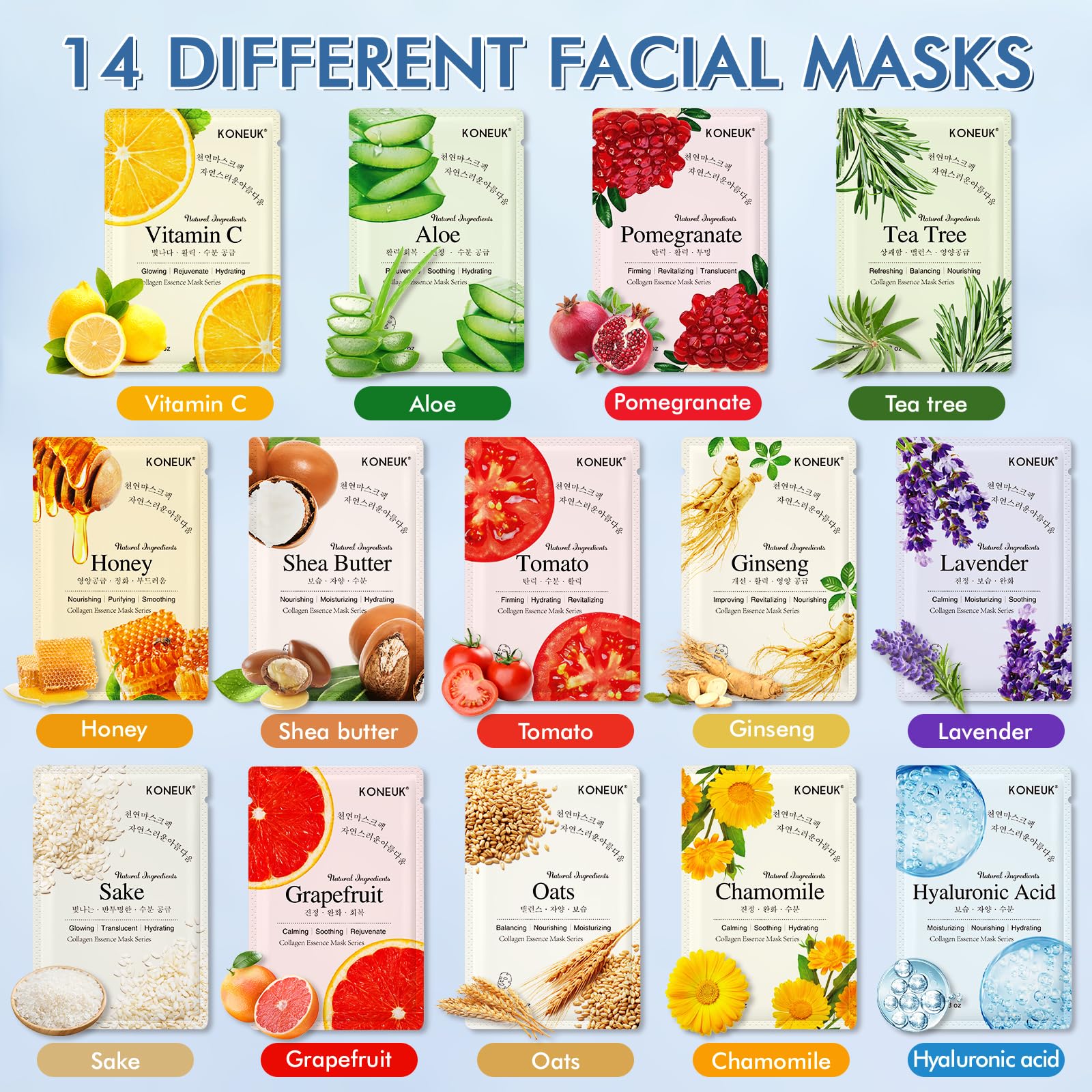 KONEUK masque miel et tomate, texture délicate et éclat naturel.