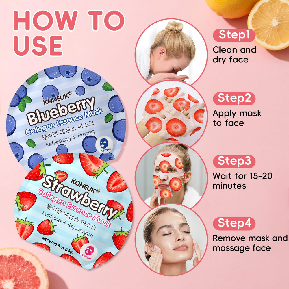 KONEUK masque visage myrtille soin léger pour pores et éclat