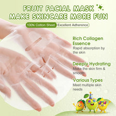 KONEUK masques fruits design cartoon kawaii expérience spa ludique