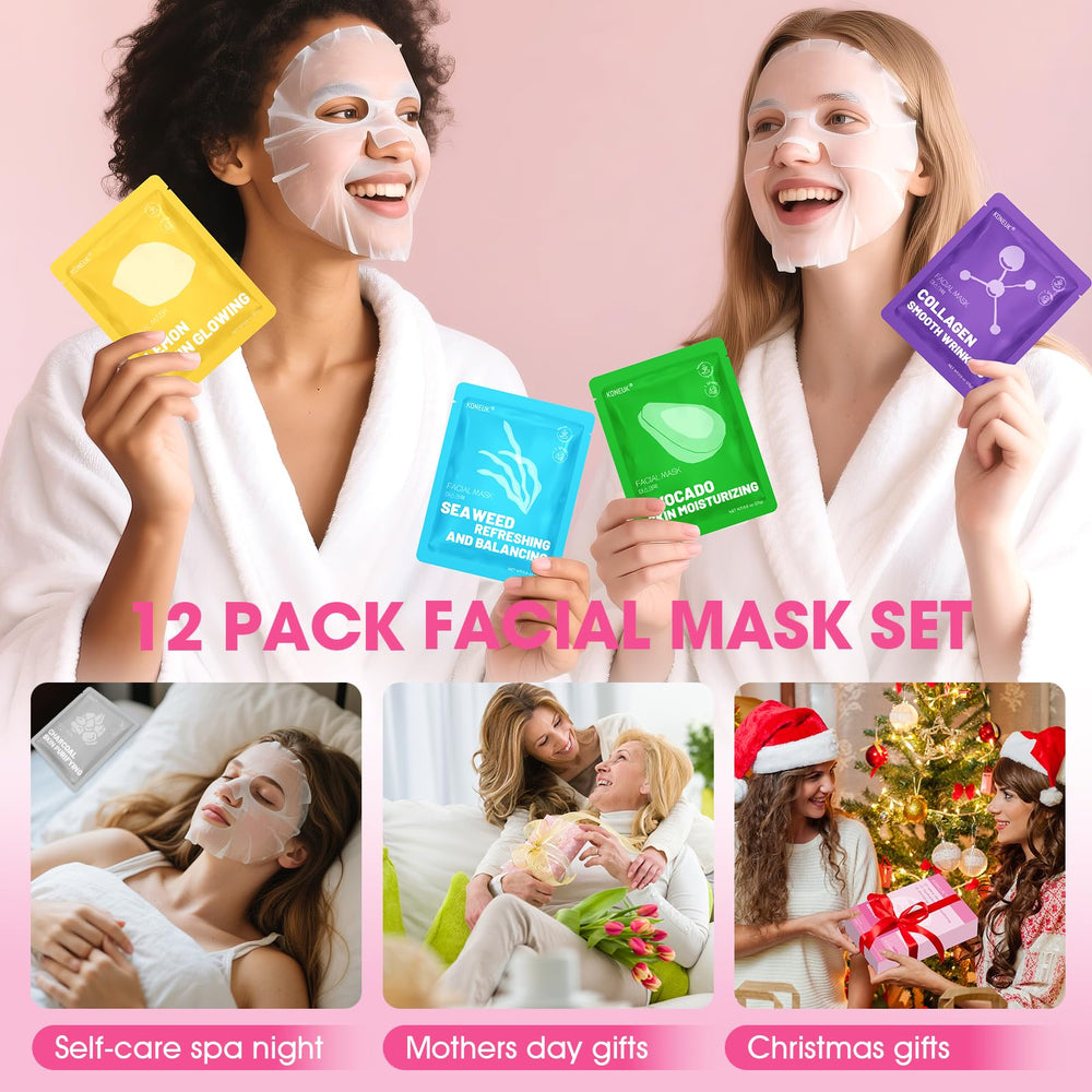 KONEUK masque visage avocat: hydratation légère et peau lumineuse.
