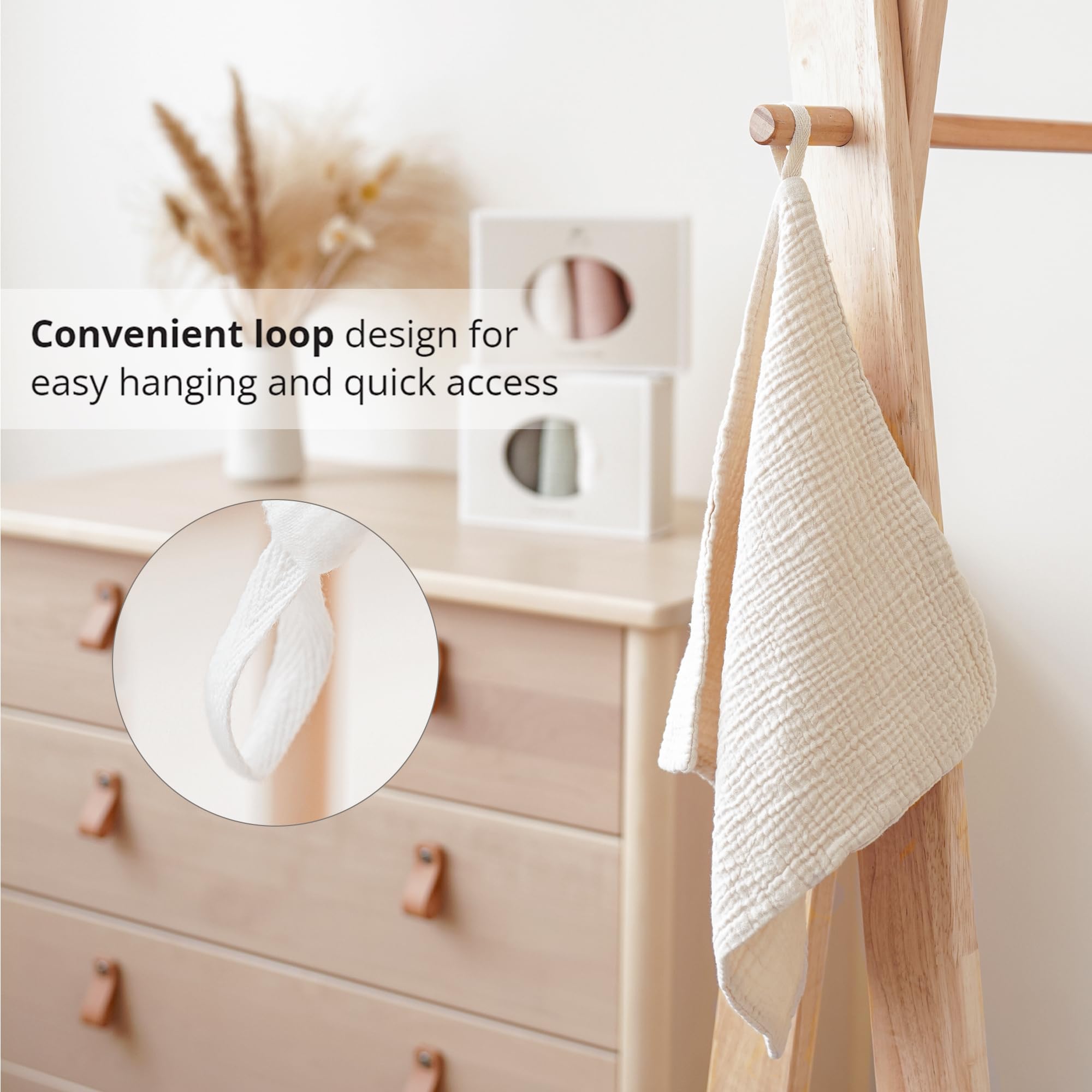Konssy lingettes visage coton lavables et réutilisables pour une option durable.