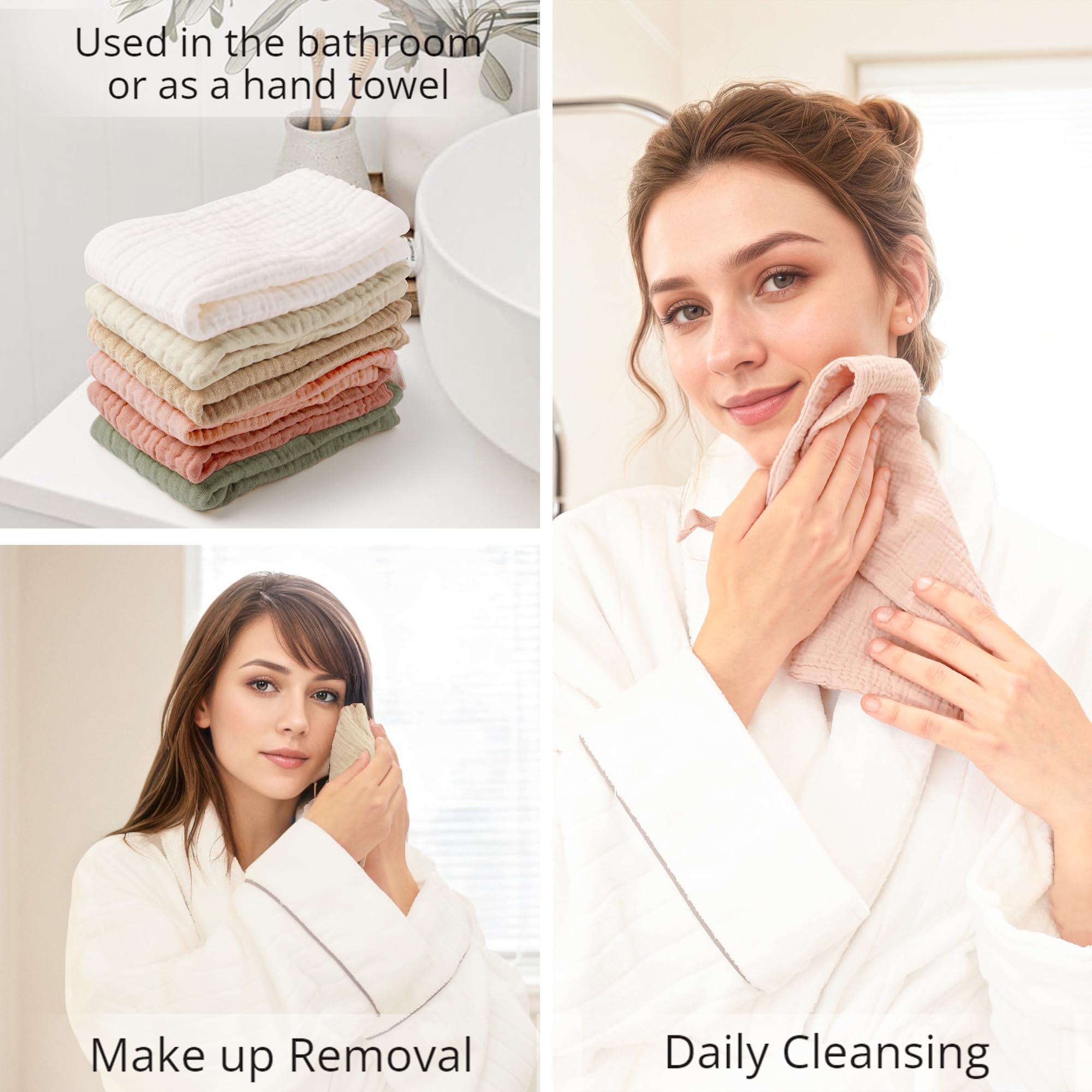 Konssy lingettes visage coton adaptées aux peaux sensibles et délicates.