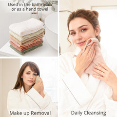 Konssy lingettes visage coton adaptées aux peaux sensibles et délicates.