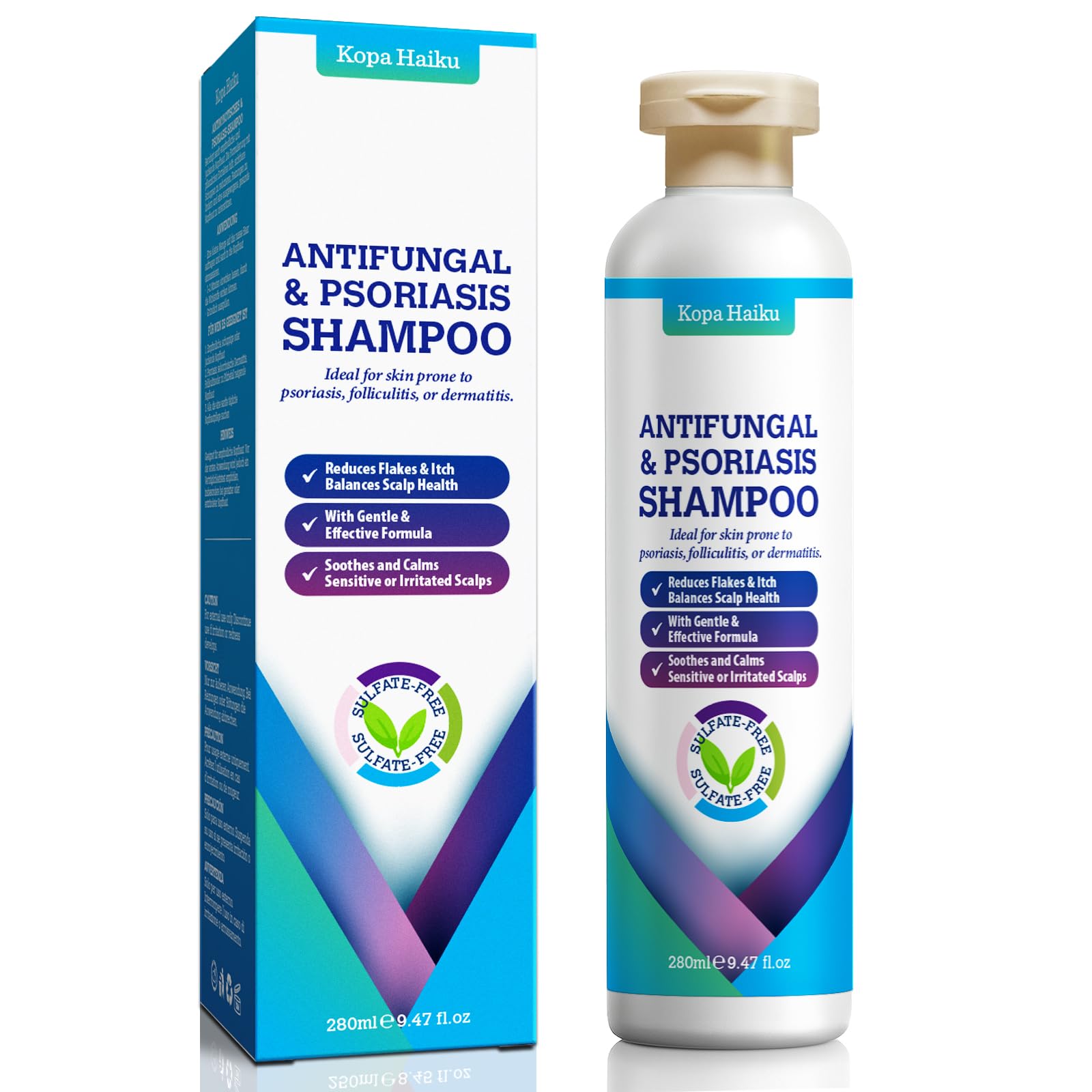 KOPA HAIKU shampoing psoriasis-dermatite-seborrhéique: apaisement potentiel du cuir chevelu sensible.