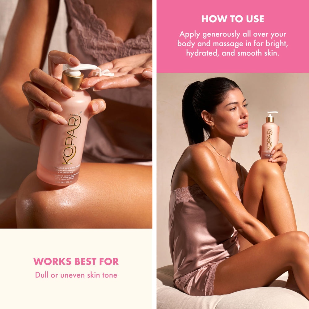 Kopari Brightening Silk Cream – formule végane sans parabènes et sulfates pour beauté responsable
