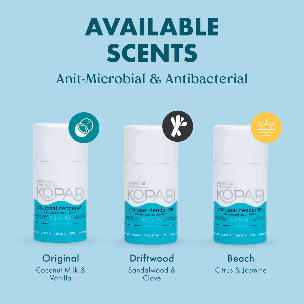 Kopari déodorant coco sans aluminium – emballage épuré et pratique