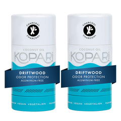 Kopari Déodorant Coco sans aluminium, pack double, protection longue durée et naturelle.