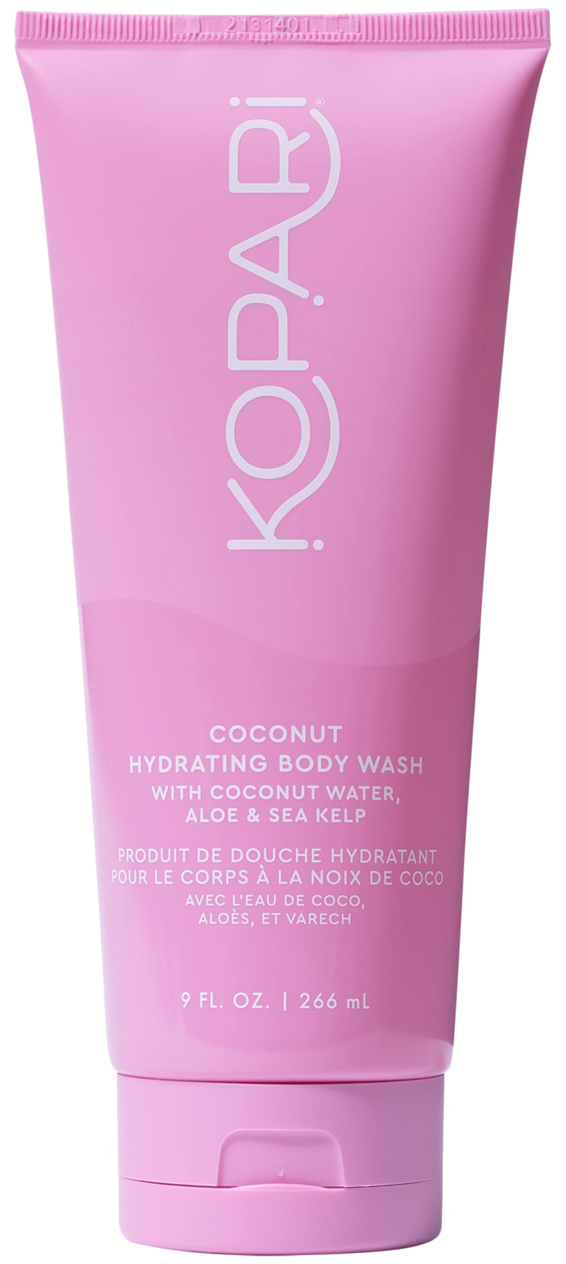 Kopari Gel Douche Hydratant : bouteille coco pour hydratation post-douche.