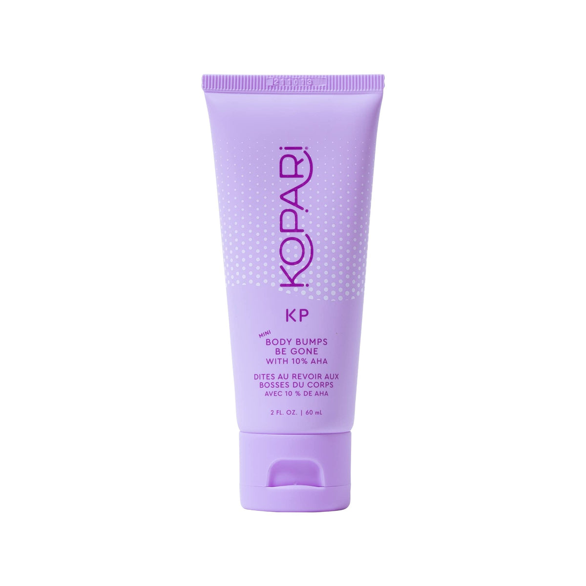 Kopari KP Exfoliant corporel sur peau humide pour lisser la texture.