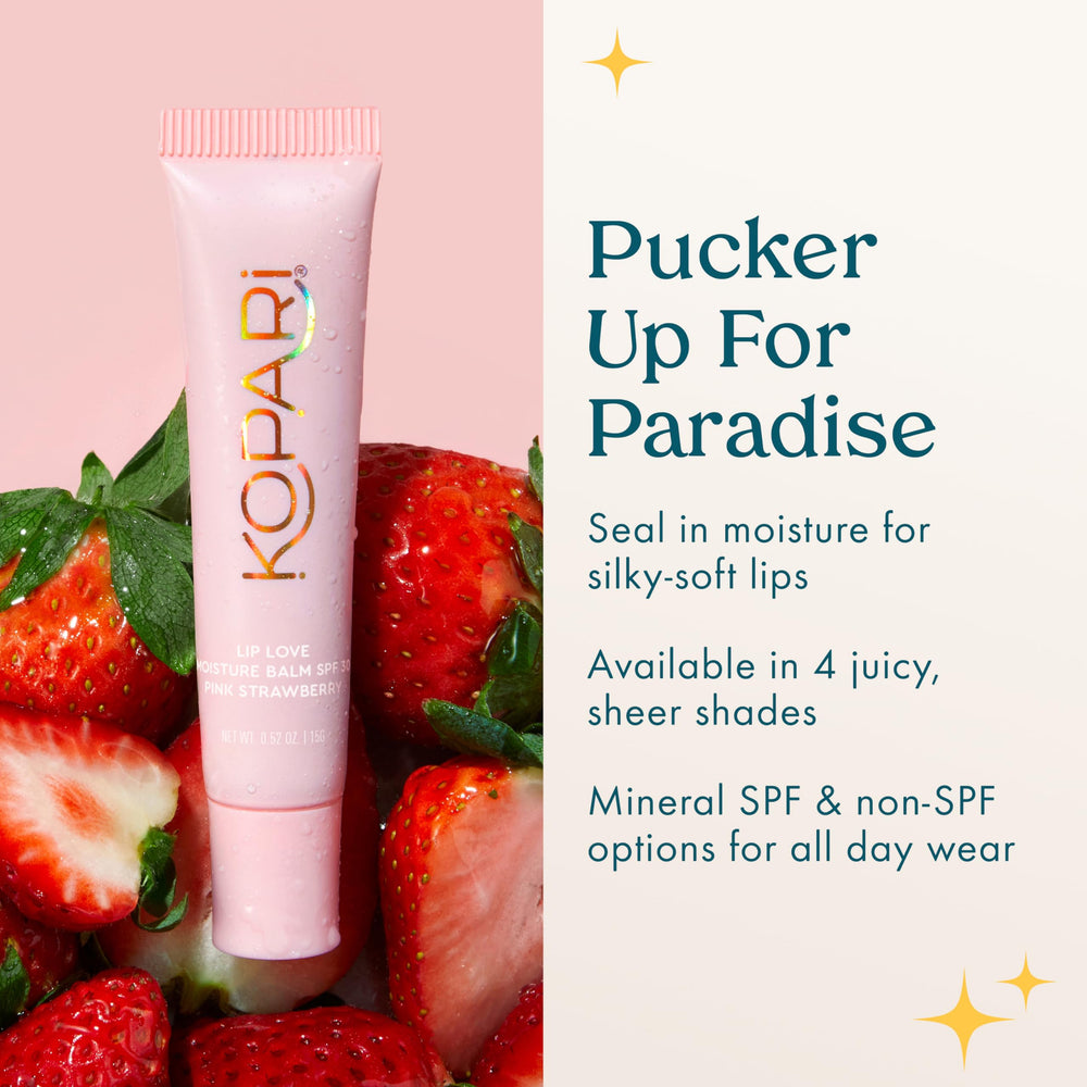 Kopari Lip Love ceramides renforcent la barrière et l’hydratation des lèvres.