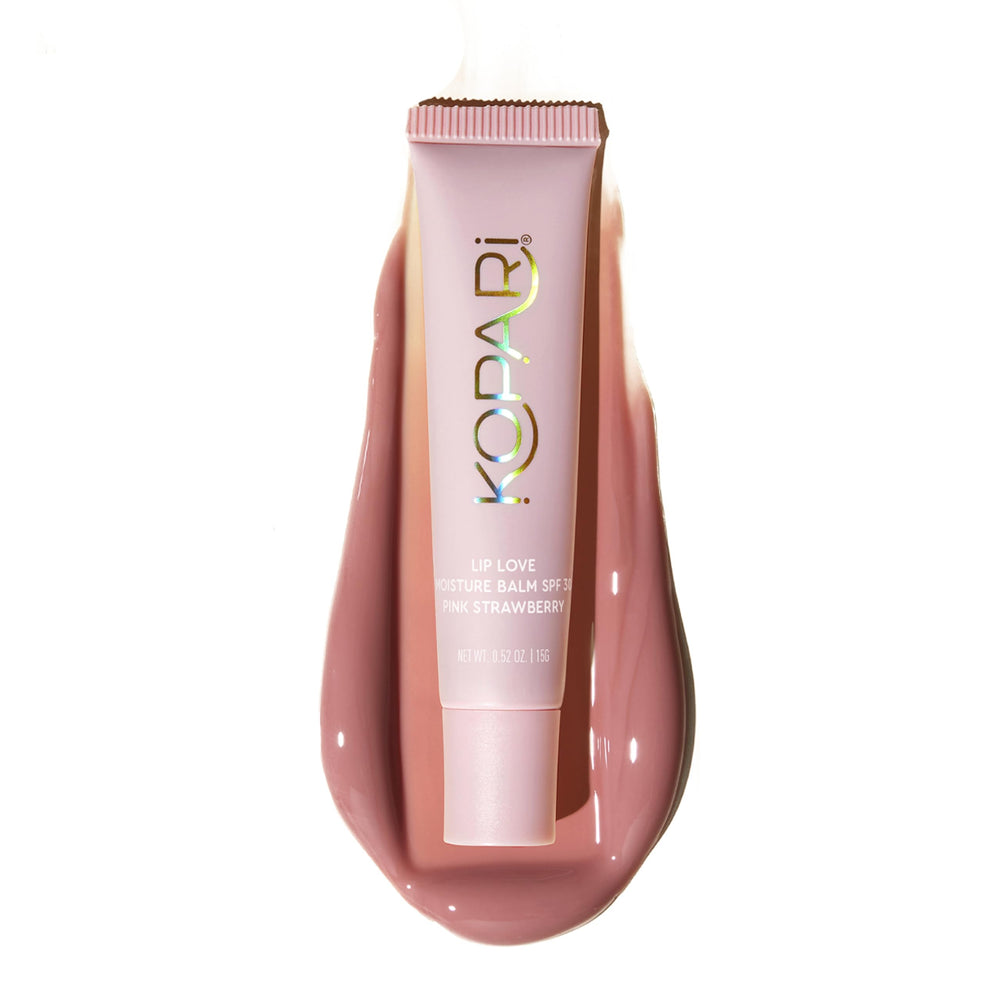 Kopari Lip Love emballage compact et pratique pour emporter partout.