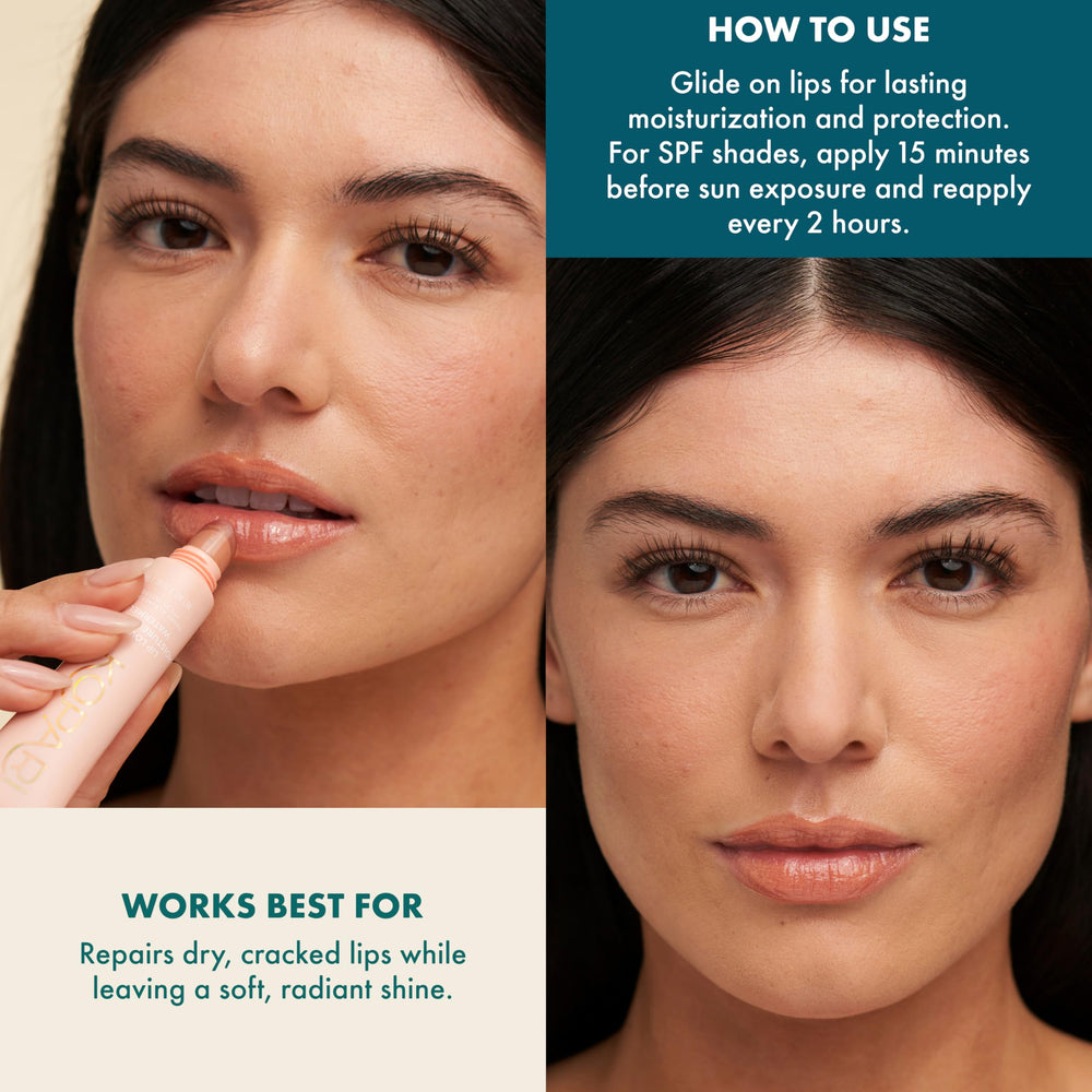 Kopari Lip Love Watermelon SPF30 oxyde de zinc minéral protège la peau.