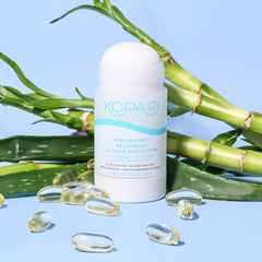 Kopari Performance Plus with coconut oil highlights skin hydration and natural antimicrobial benefits
