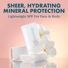 Kopari Pure Protect Stick, glisse fluide, application rapide visage.
