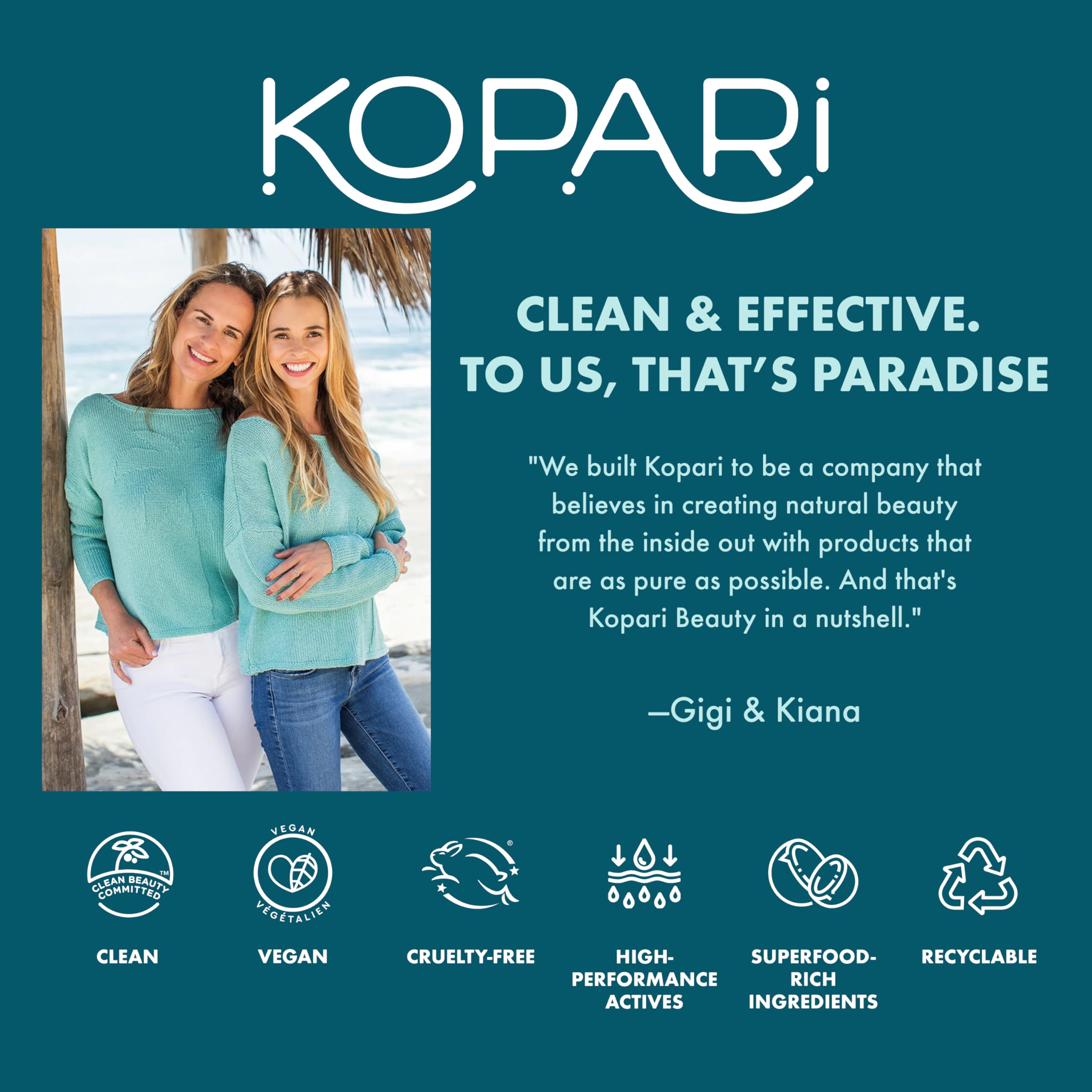 Kopari Pure Protect Stick application sur visage et corps, sans résidu gras.
