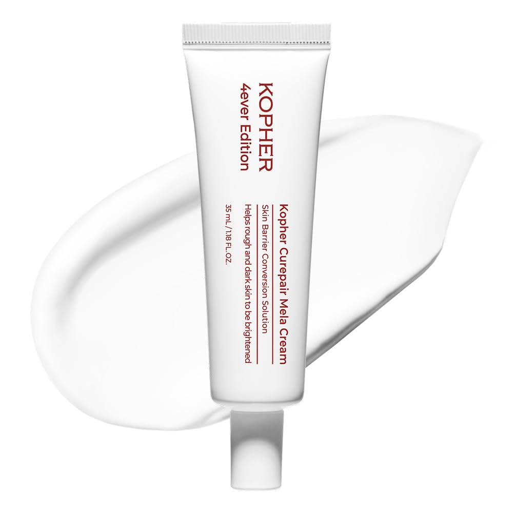 Kopher Curepair Mela Cream, bouteille-pompe pour hydratation en douceur.