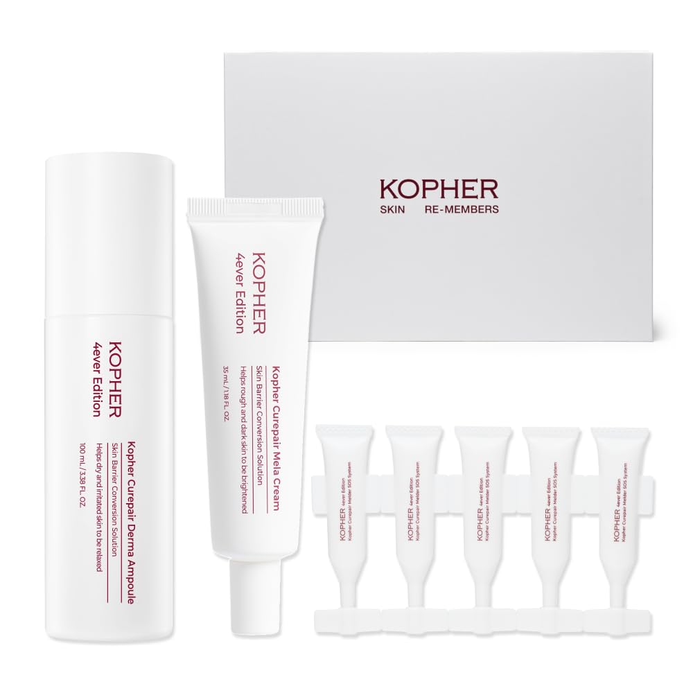 Kopher Derma Ampoule Pompe, hydratation rapide pour peau sensible.