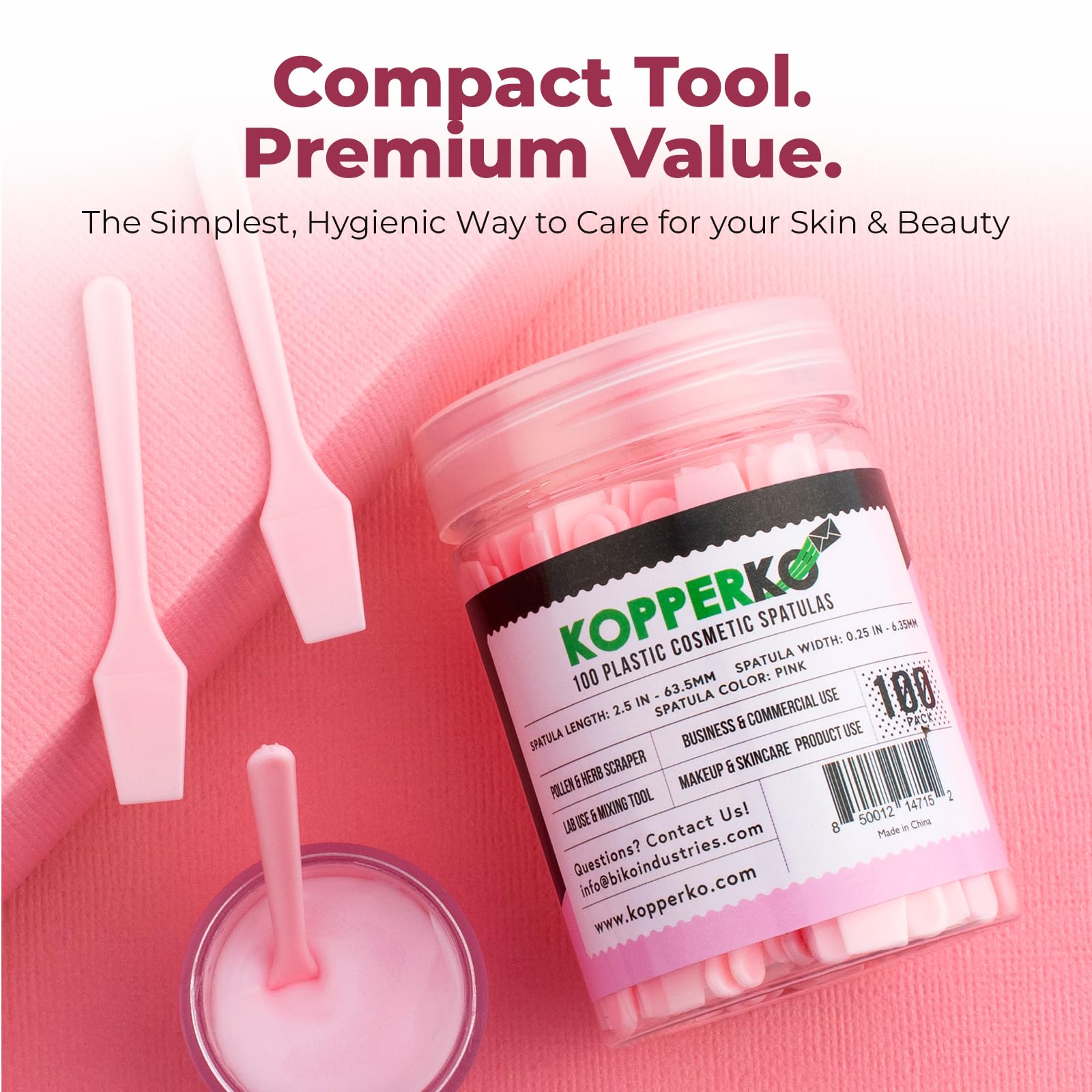 Spatule Kopperko compacte et légère pour déplacements.