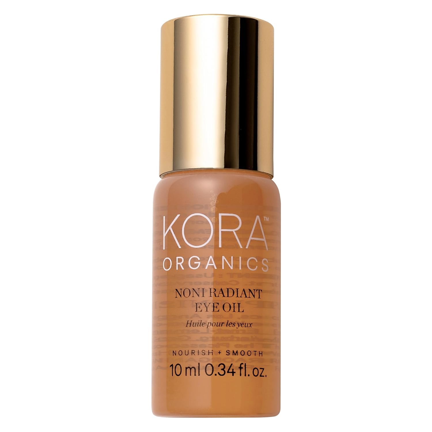 KORA Organics huile contour des yeux Noni Éclatant avec rouleau quartz rose pour apaiser et raffermir le regard