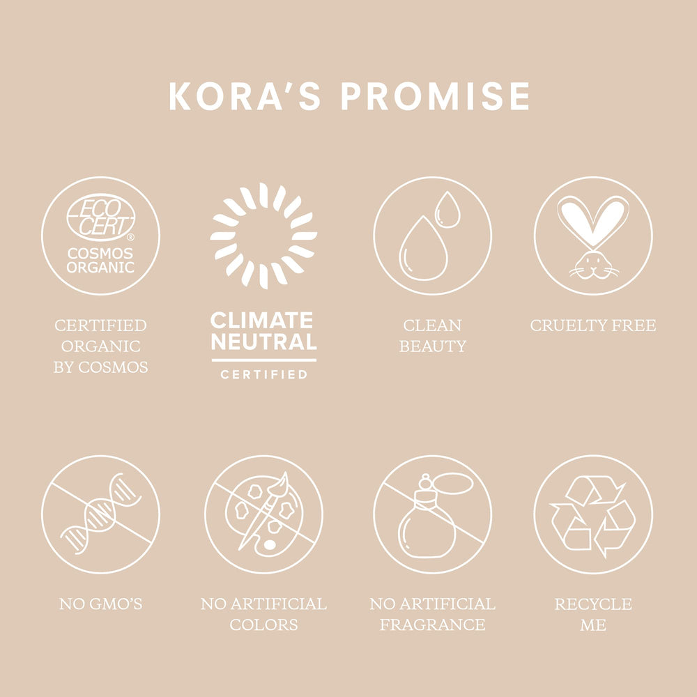 KORA Organics Turmeric, huile de menthe purifiante pour une sensation tonifiante.