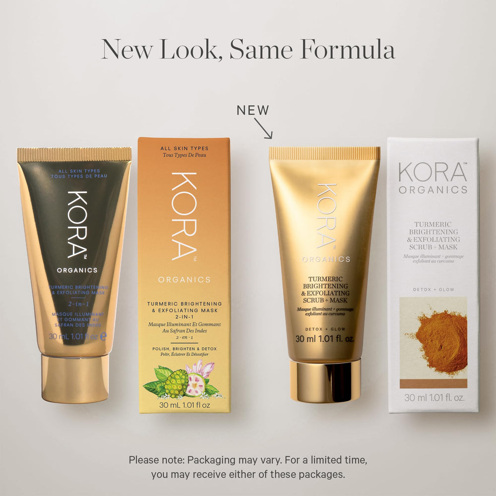 KORA Organics Turmeric, nettoyage profond pour pores purifiés.