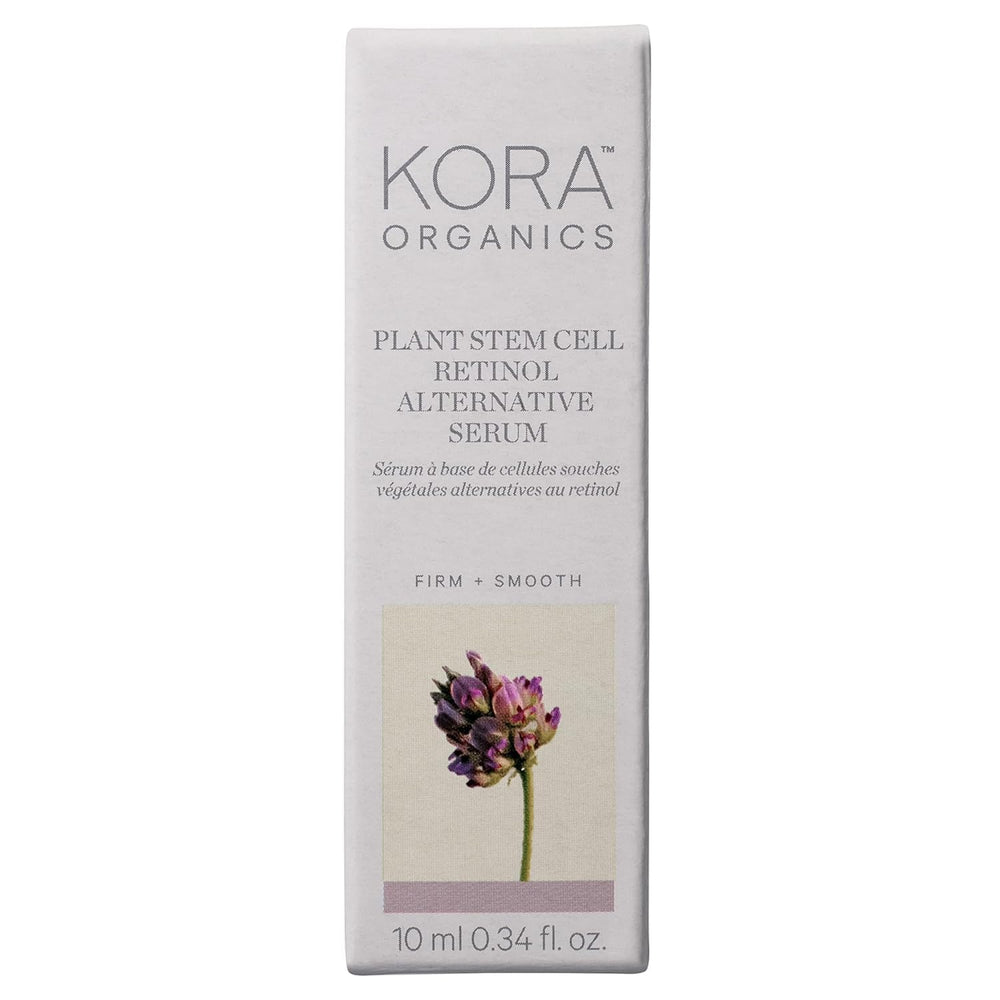 Sérum visage KORA Organics prêt pour la routine quotidienne.