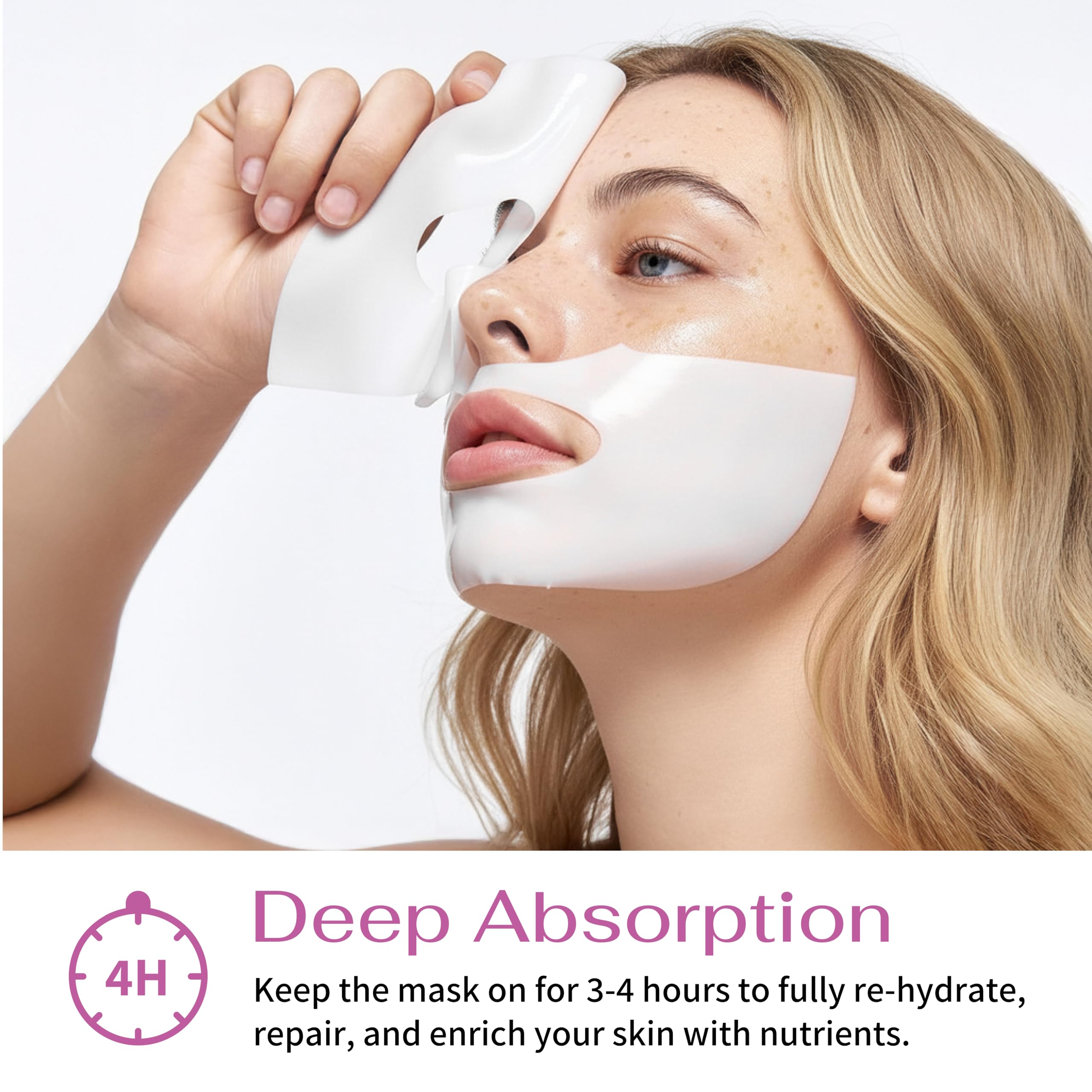 Masque Koreana Skin hydrogel soin maison doux pour tous types de peau.
