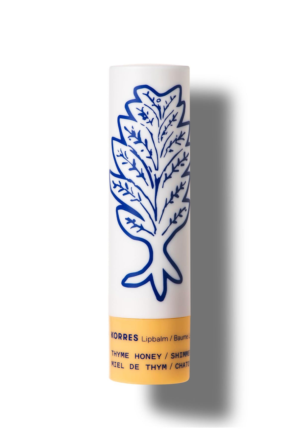 Korres Bâton Lèvres Beurre Thym Miel – hydratation quotidienne et fini léger.