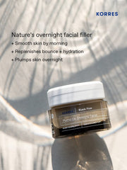 Crème nuit KORRES, texture veloutée prête à hydrater durant la nuit.
