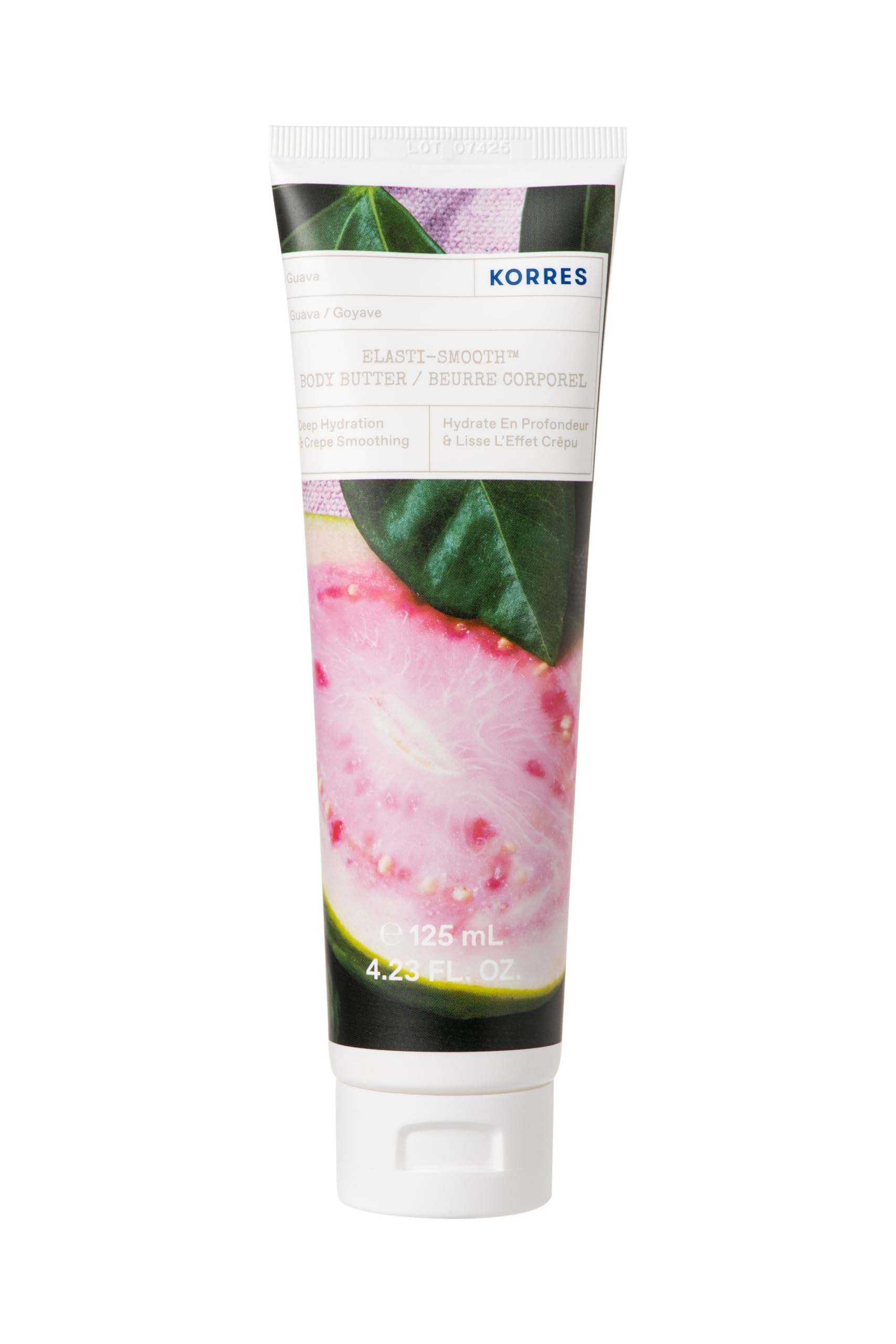 KORRES Elasti-Smooth: beurre corporel en application douce pour peau hydratée et satinée.
