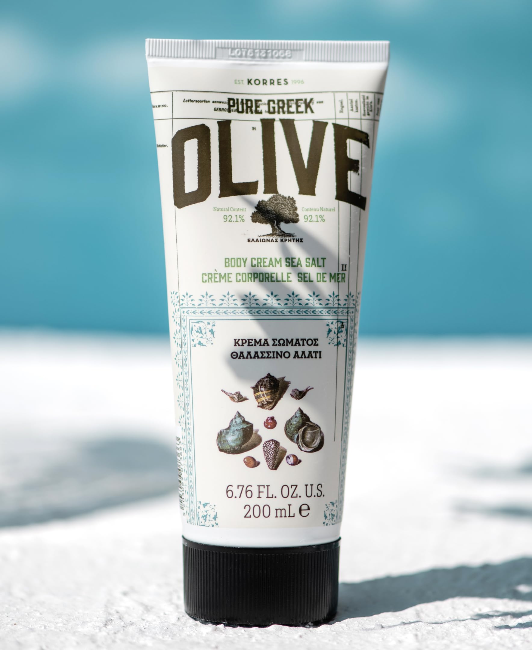 Korres Lait Olive Grec – aloe et amande pour nourrir sans lourdeur.