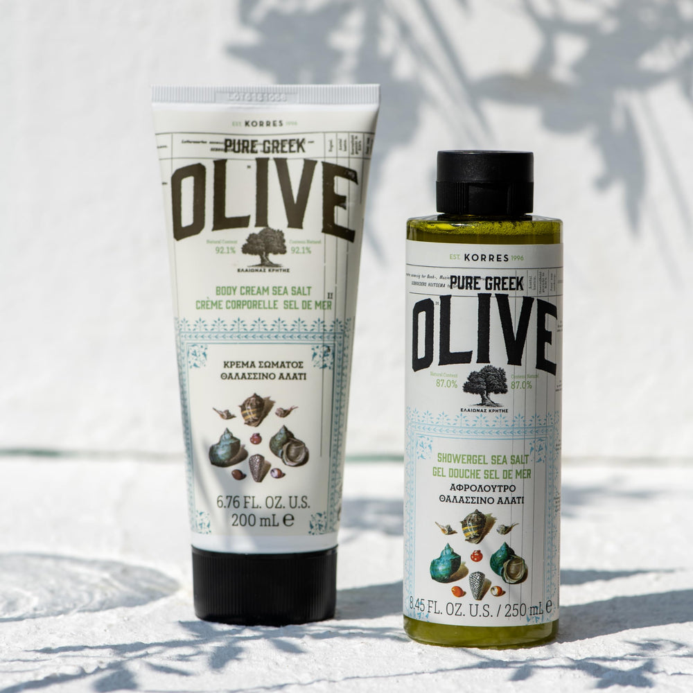 Korres Lait Corporel Olive Grec – testé dermatologiquement et sans cruauté animale.