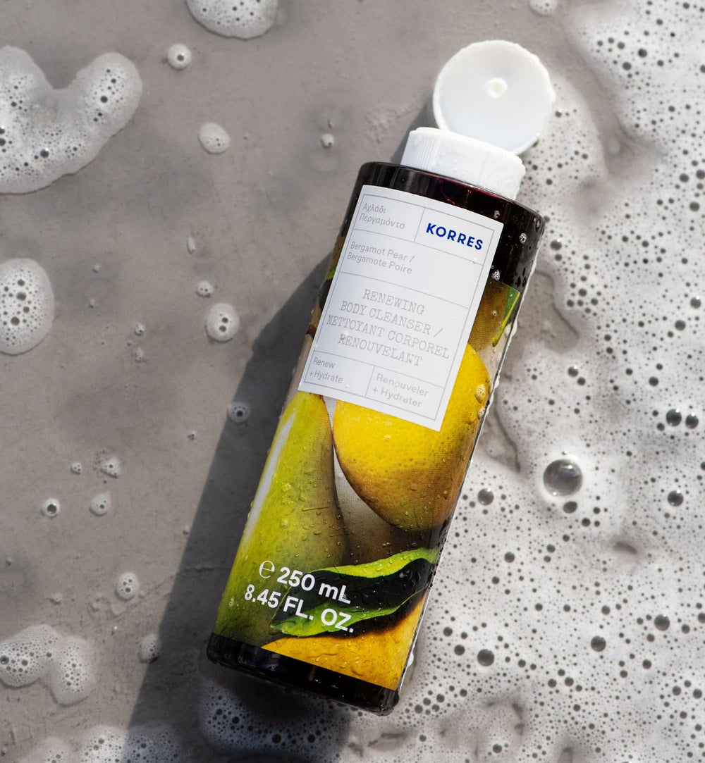 KORRES Aloe activé pour une peau hydratée après la douche.