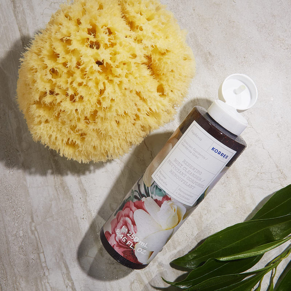 KORRES Grecian Gardenia – aloé et protéines de blé pour peau hydratée après lavage