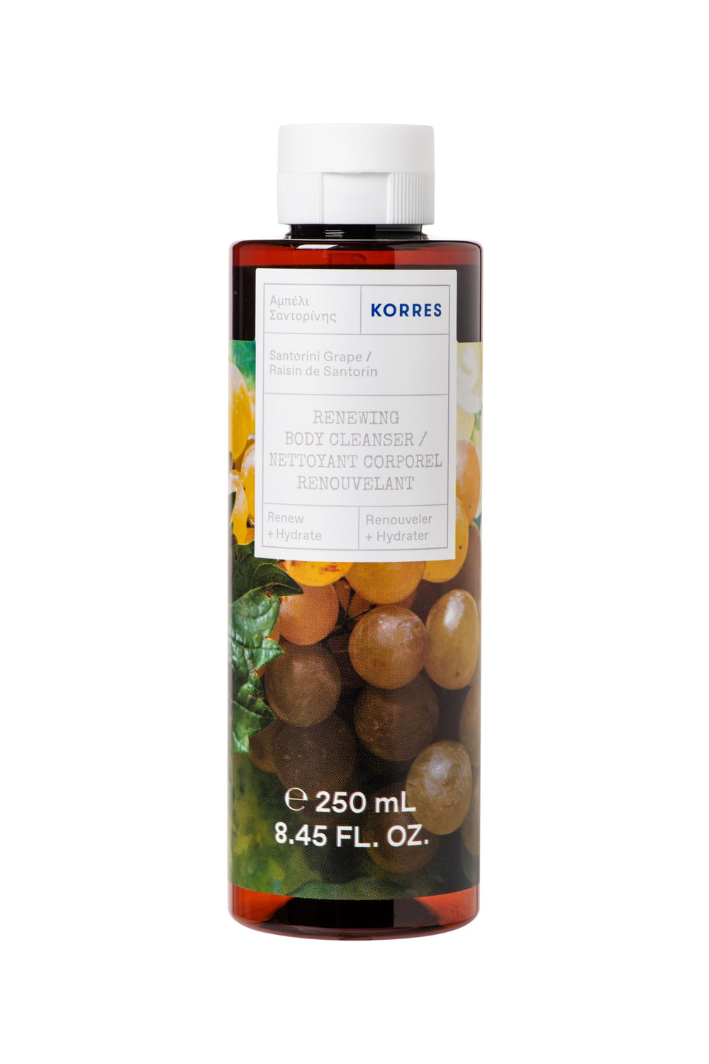 Formule naturelle KORRES alliant nature et science pour le corps.